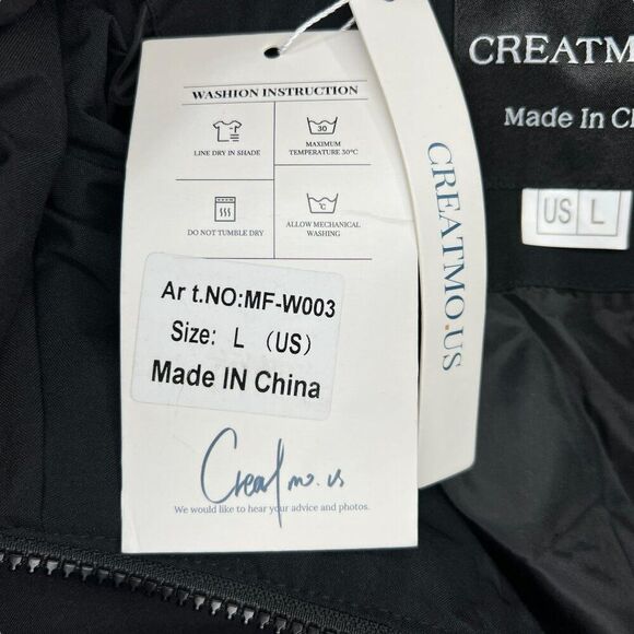 Createmo US Jacket Women's Size Large Long Winter Faux Fur Puffer Coat - Picture 11 of 12